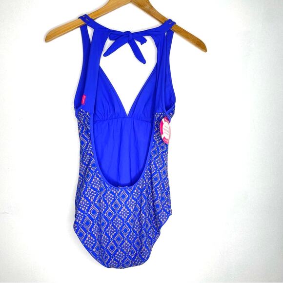 Commando Blue reversible swimsuit Lace Print New! Small - Picture 3 of 9